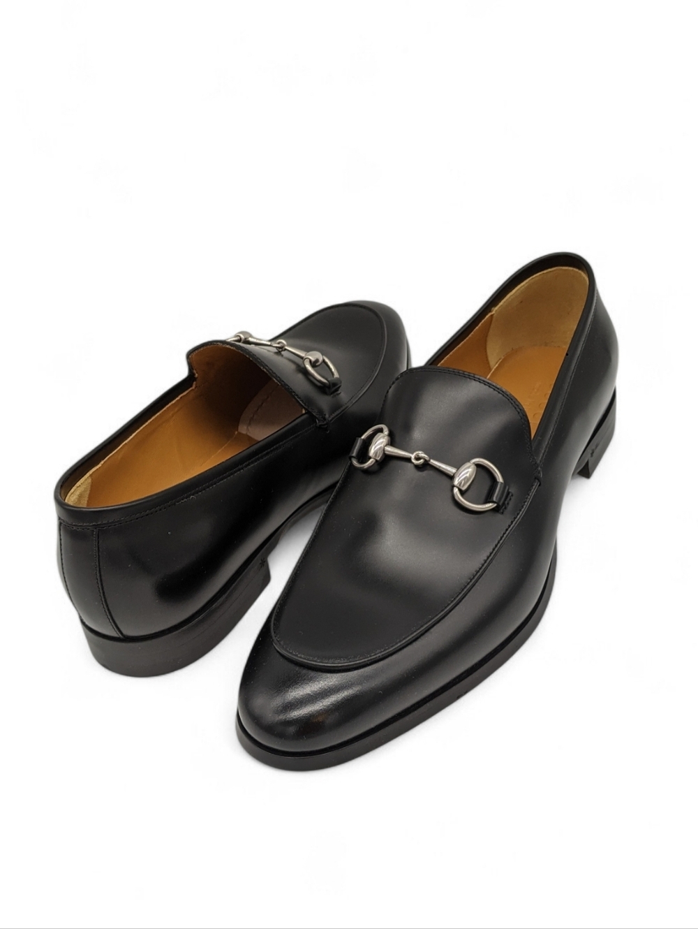 Gucci Mens Silver Horsebit Loafers Size 9.5 Us (9 Gucci) New With Box - Picture 2 of 6